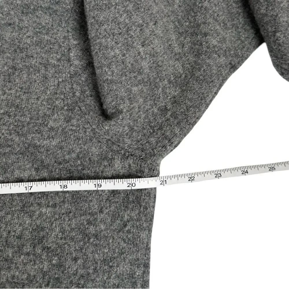 J. Crew Men’s Gray 100% Lambswool Shawl Collar Preppy Fall Sweater Size Large